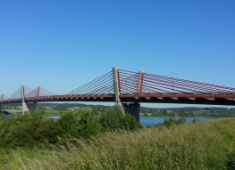 M4 bridge over the Vistula river near the town of Kwidzyn